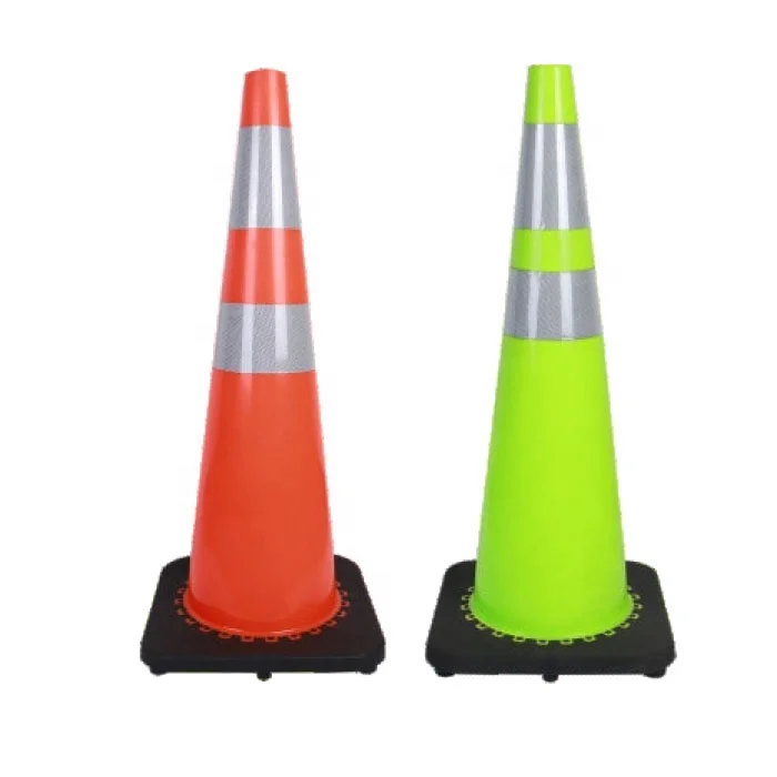 Customized size reflective traffic safety orange road PVC traffic cone