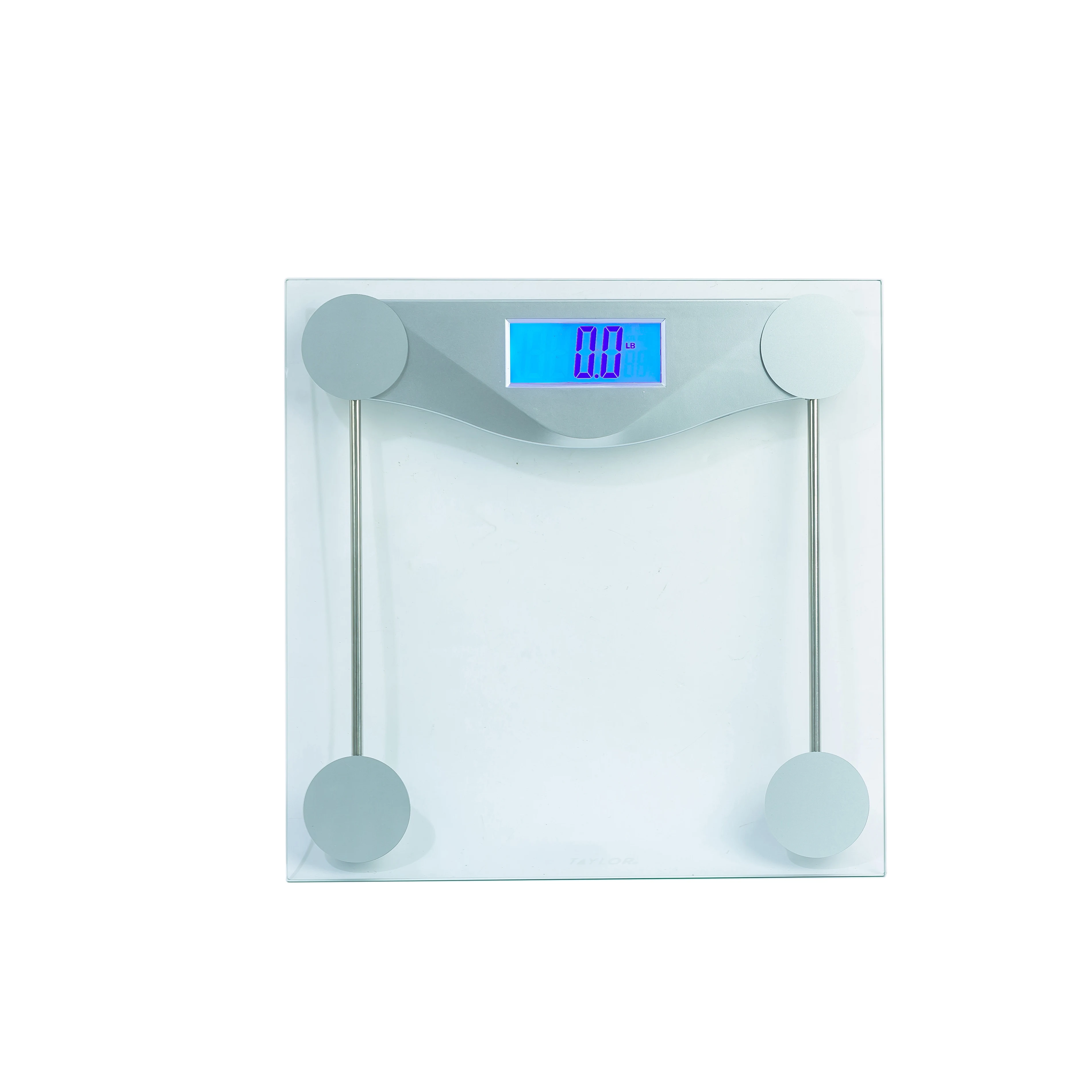 Весы для ванной комнаты из закаленного стекла 6 мм для веса тела, точный и большой ЖК-дисплей с подсветкой, 180 кг, цифровые весы для ванной комнаты