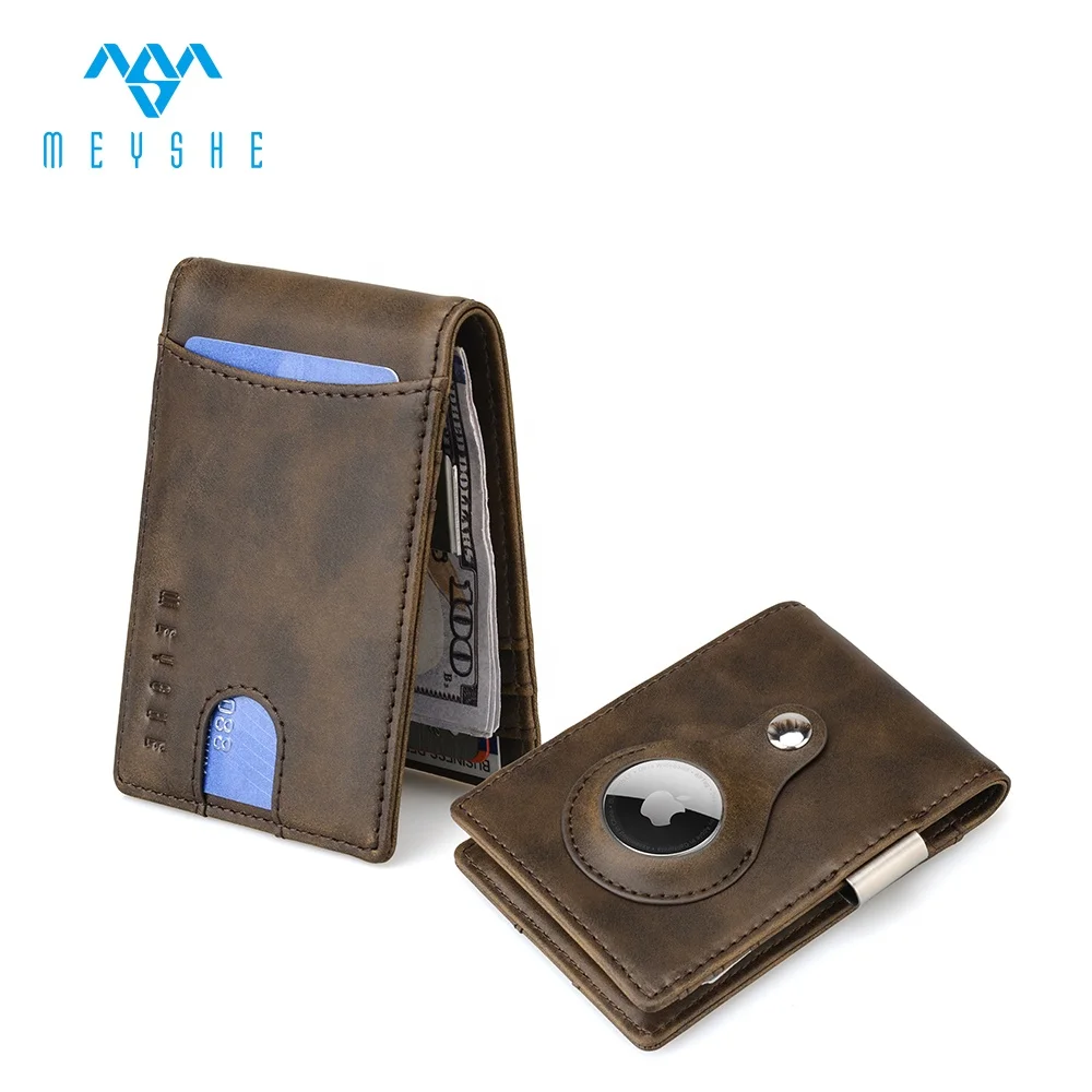 Заводской изготовленный на заказ тонкий Зажим Для Денег Мини Кошелек для кредитных карт с держателем для бирки