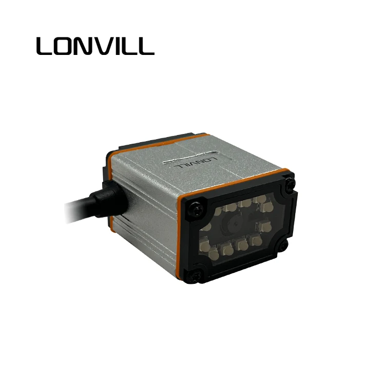 OEM ODM IP65 Small Ethernet Fixed 2D QR Code Scanner RS232 Industrial Barcode Scanner Fixed Mount on Conveyor