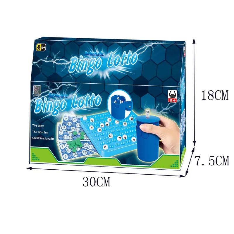 90 number 72 card lottery machine lucky hand pinch bingo toy pinball bingo for 6+ kids