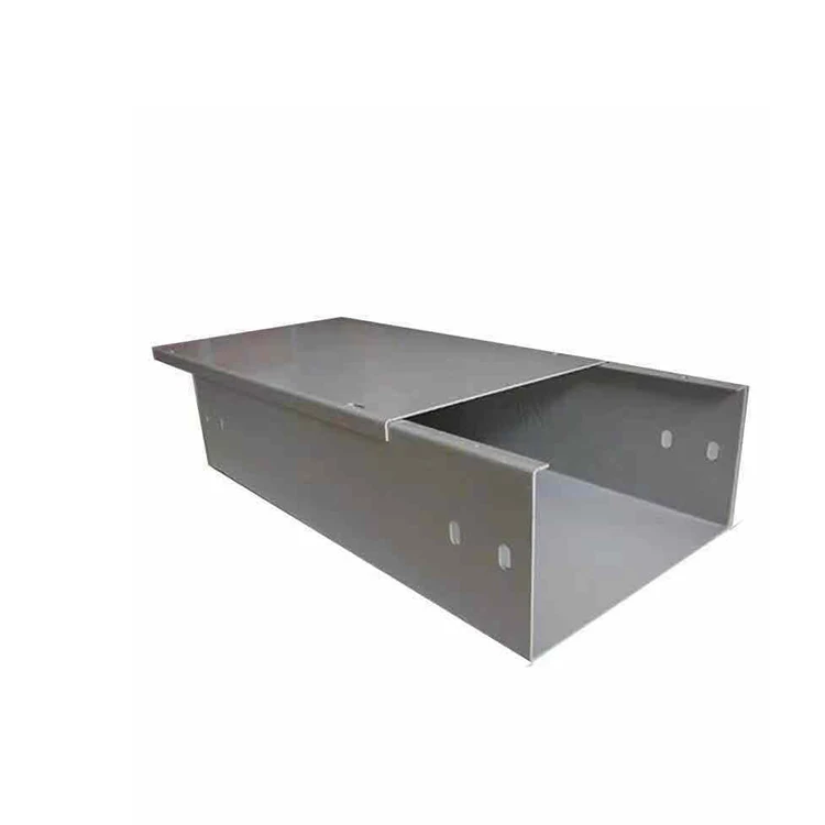
Galvanized steel cable tray and perforated cable tray supporting system 