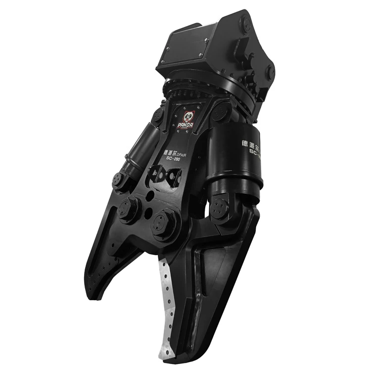 Mobile Scrap and Demolition Shear scrap metal processing bridge deconstruction and industrial demolition excavator metal shear