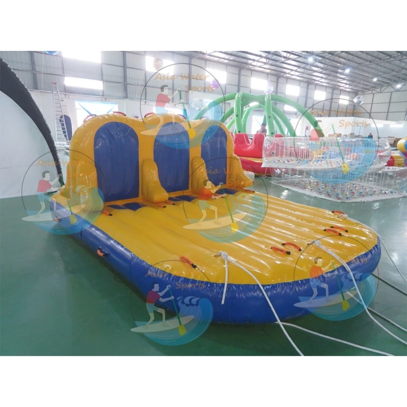 6 Riders Inflatable Water Sport Towable , Water Skiing Towable Tube For Boat