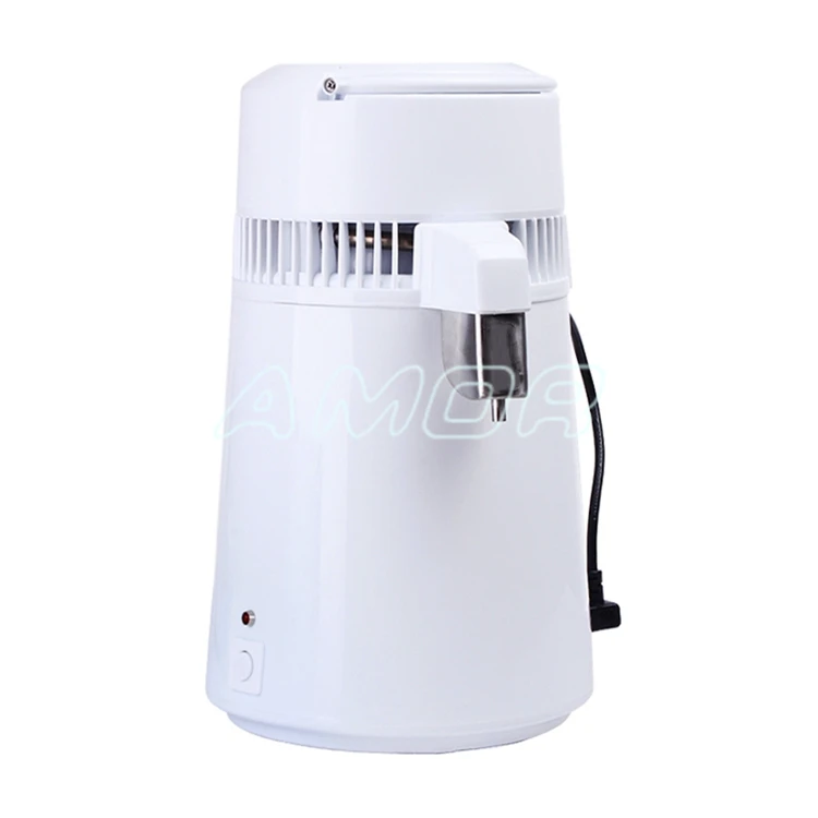 White Stainless Steel Home Water Distiller with 4 Liter Jug