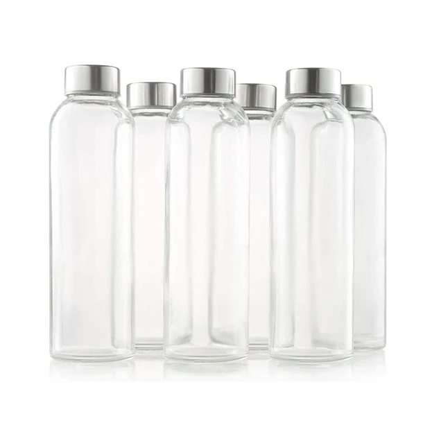 Новый дизайн, различные экологически чистые бутылки для воды из боросиликатного стекла для питья