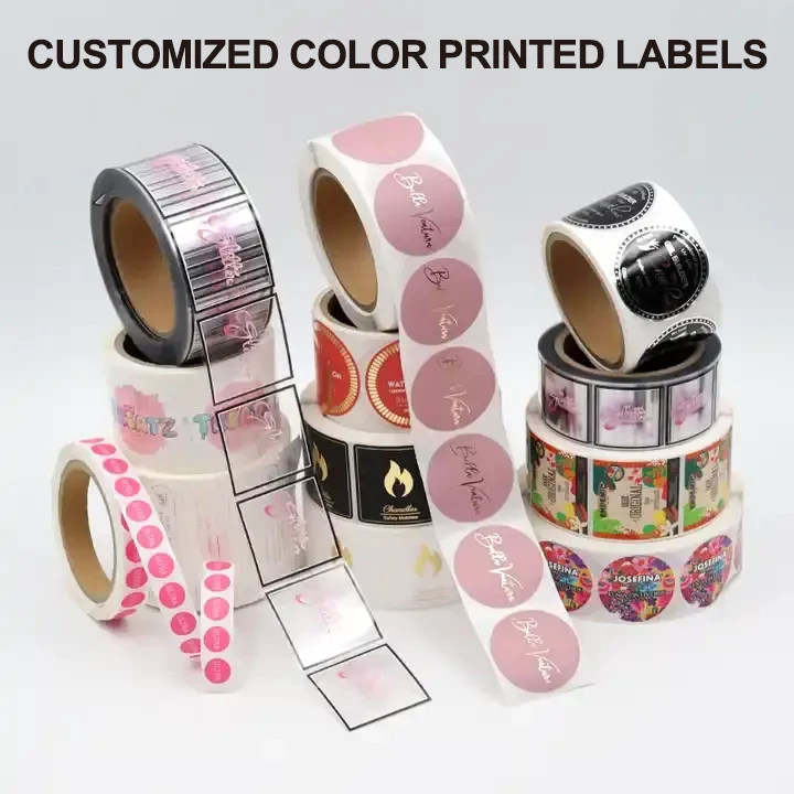 Customized Luxury Aluminium Vinyl Gold Foil Private Logo Glass Bottle Label Custom Printed Cosmetic Perfume Sticker