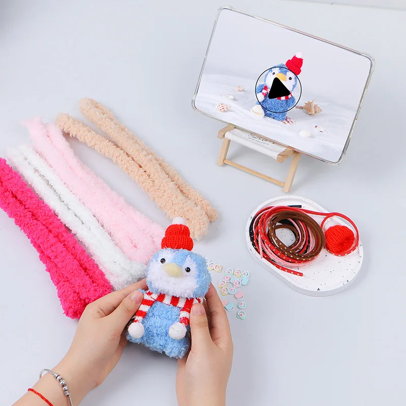 2024 Wool Pile Twister Stick New Products Twist Stick And Fuzzy Sticks For Diy Crafts Factory Direct pipe cleaner fuzzy chenille