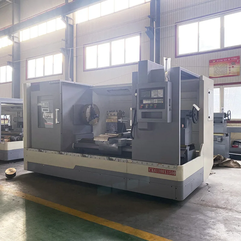 New Horizontal ck61100 Pipe Threading Cnc Lathe Machine With Fanuc Control