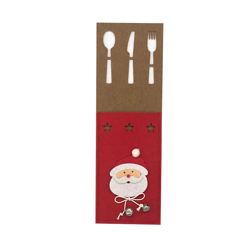 
Christmas New Year knife and fork bag family party table decoration tableware 
