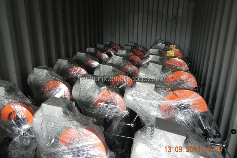 semi-automatic stainless tubing saw machine pneumatic pipe cutting beveling machine rotary tube cutter