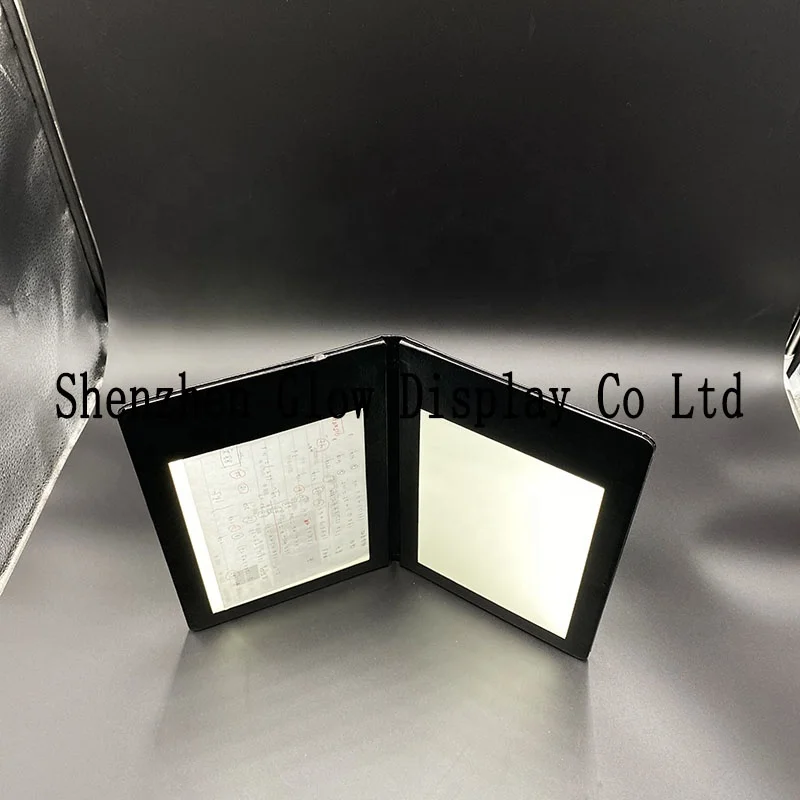 5 by 7 inches Double Side Menus Rechargeable LED Table Tent Menu Holder with Service Calling Light