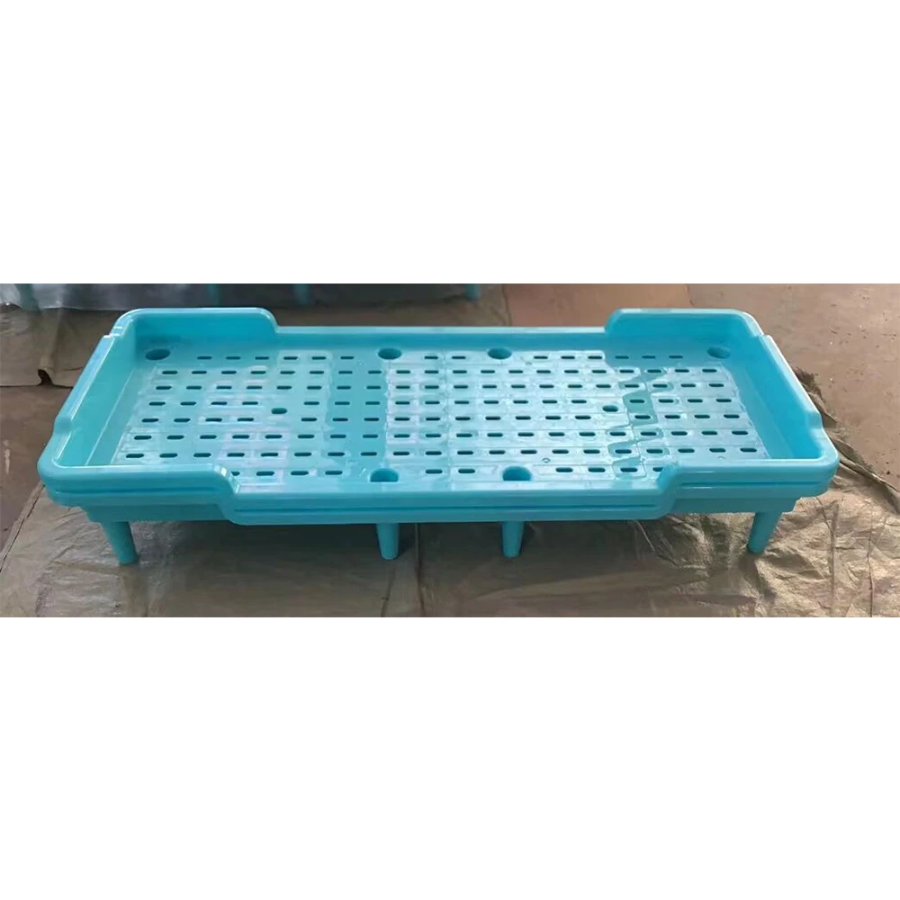 Hot Sale Plastic Child Bed Kindergarten Furniture Kids  Plastic Bed Stackable Portable Toddler Bed  For Kids