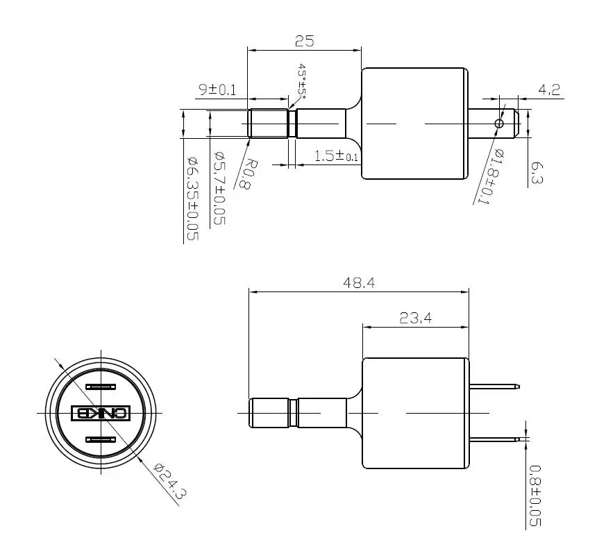 CNKB high quality YK-25 plastic water high pressure switch for water ro appliance parts