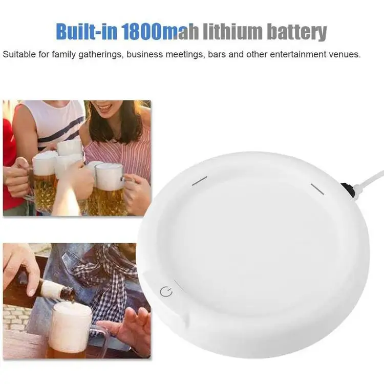 
Portable Beer Foamer Rechargeable Beer Bubbler for Home Gathering 