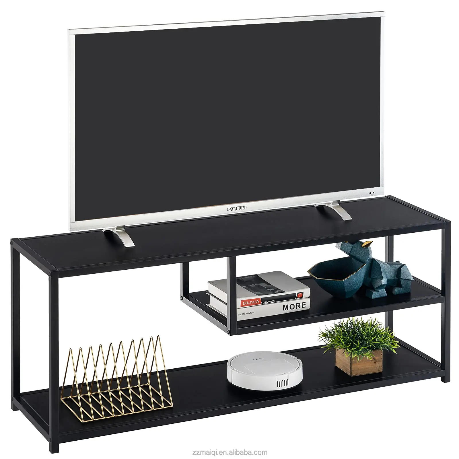 Living Room Furniture New Style High Quality Classic Vintage Wooden Tv Stands Table Console Wood Cabinet With Storage Shelves