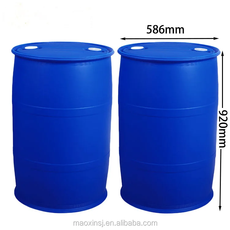 HOT SALE 200 Liter raw material plastic HDPE 55 gallon blue drum for chemical/oil