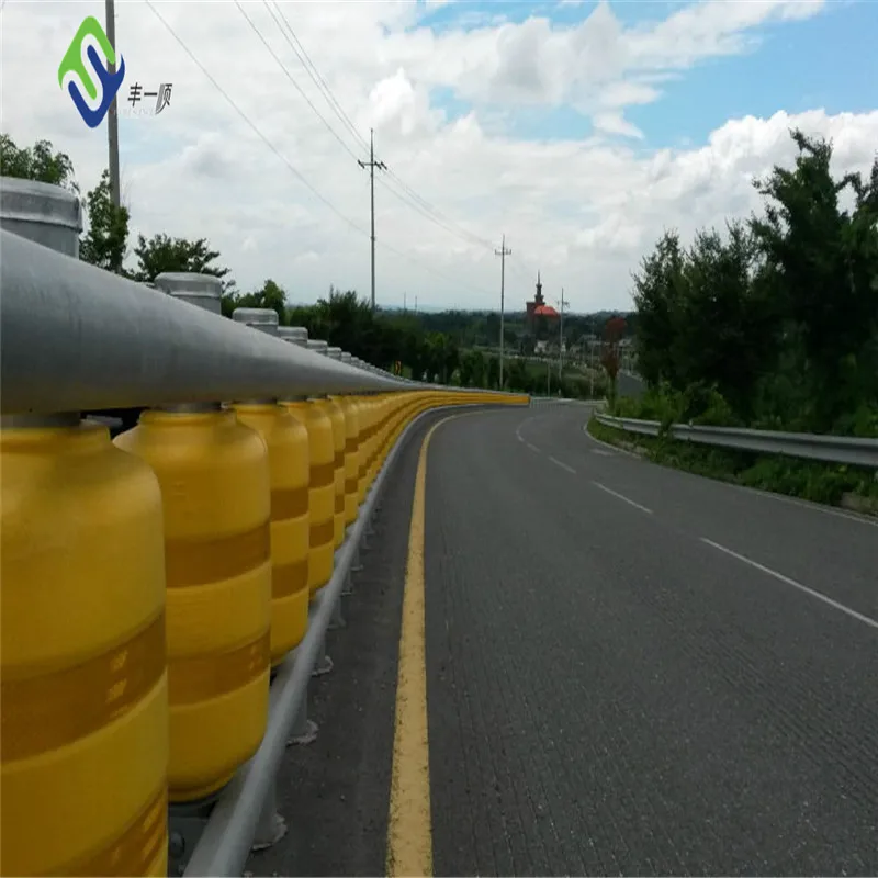 roller safety barrier guard rail rolling safety barrier