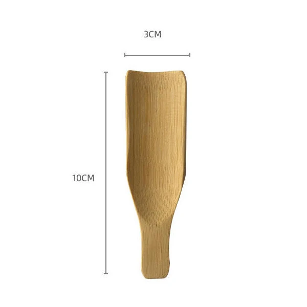 Environmentally Durable Wooden Infuser Bamboo Flower Tea Measuring Scoops Bamboo Spatula Spoon
