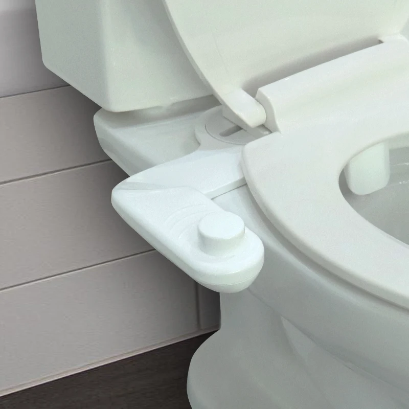 Cold Wate Mechanical Toilet Bidet Attach Ultra-Slim Bidet Retractable Nozzle Attachment Non-Electric Bidet