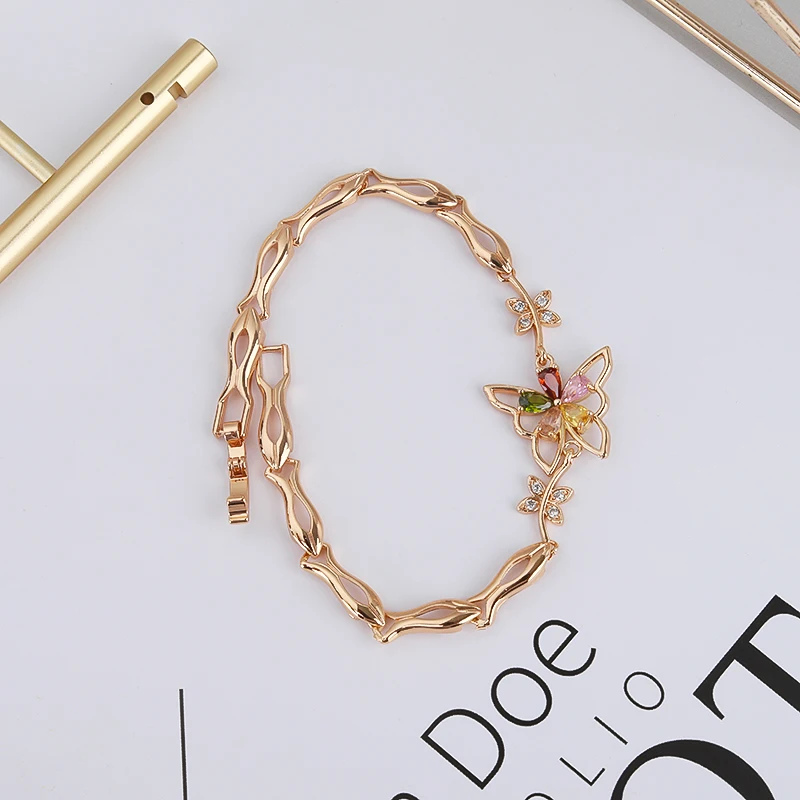 2022 Wholesale HD Jewelry Hit fashion design gold jewelries 18k gold bracelet