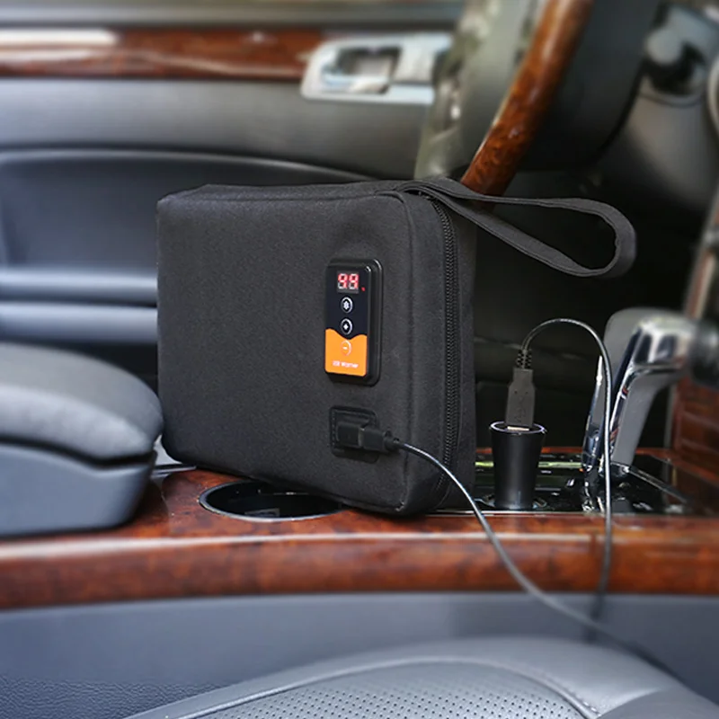 Новый дизайн, в наличии, умный дисплей, подогреватель салфеток из полиэстера, органайзер для салфеток, подогреватель салфеток для детей