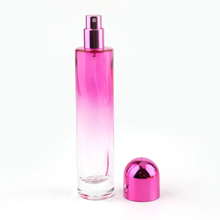 Luxury Empty Perfume Bottle 50ml Glass Bottle Wholesale Cosmetic Screen Printing fragrance bottle