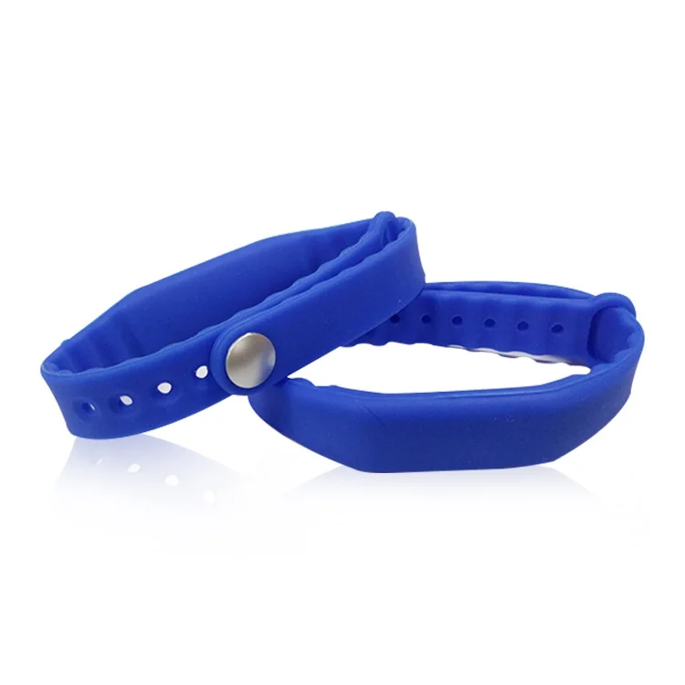 Read/write capability Adjustable Bracelet 125Khz 13.56Mhz RFID Proximity Waterproof Wristband with a unique ID number