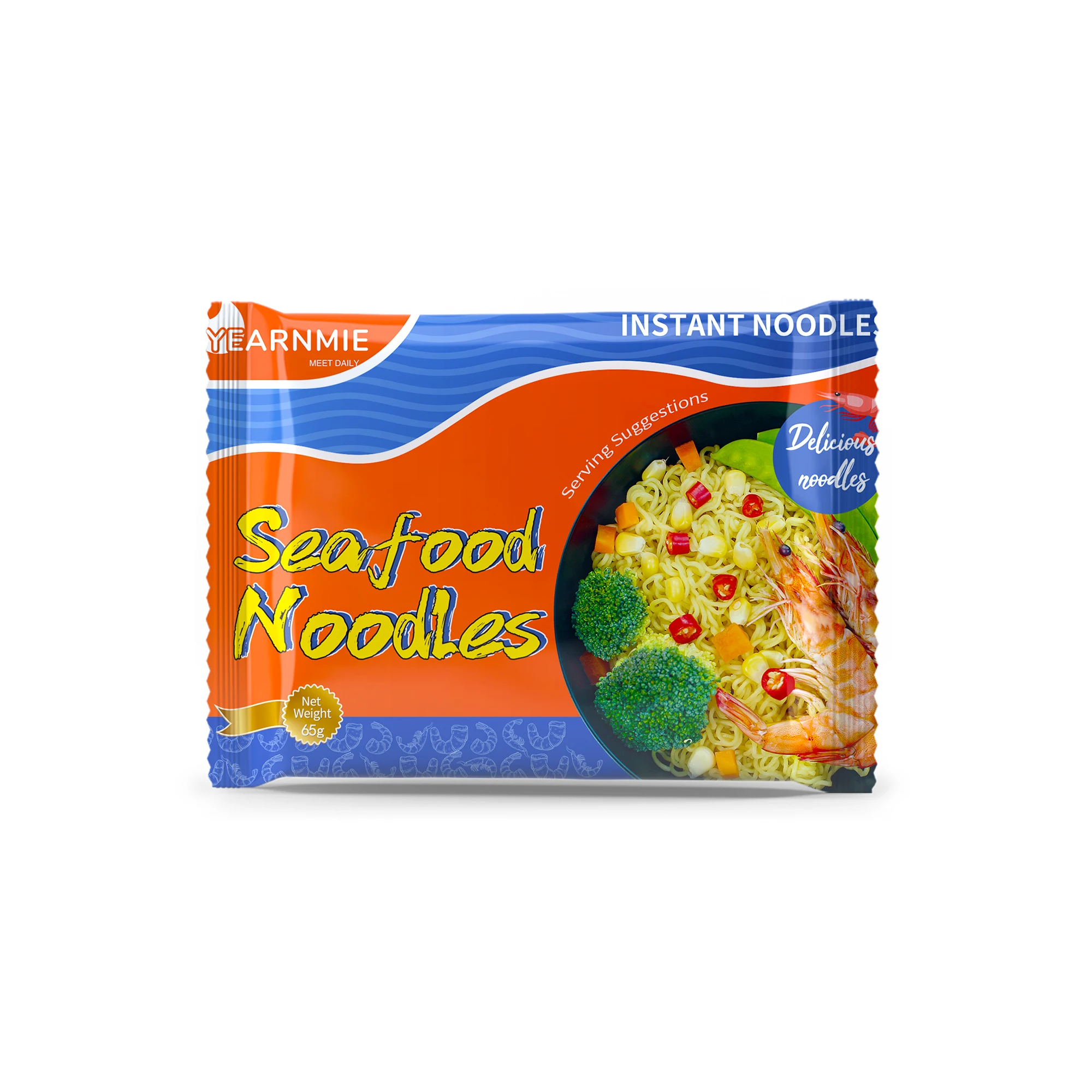 Китайская лапша креветки Yearnmie рамен Indomi HACCP Халяль
