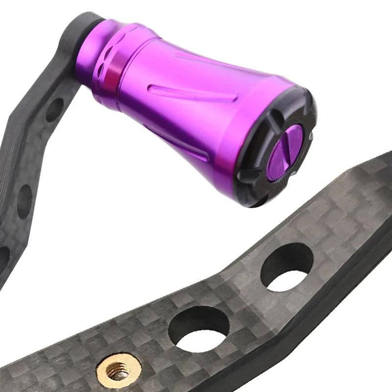 Rocklure Fishing Reel Handle Carbon Fibre Aluminum Alloy Knob For Baitcasting Reel Fish Reel Tackle Accessory