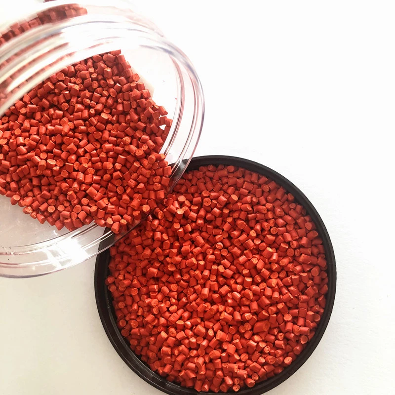 Red PE Pigment Plastic Color Masterbatch for Injection Molding Extrusion Blow Film Blow Molding
