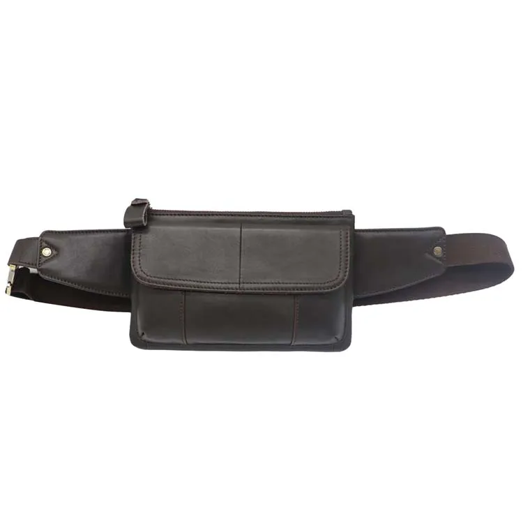 custom fanny pack Vintage Crazy Horse Leather Waist Bags Leather Fanny Packs Custom luxury Men Waist Bag sling bags for men