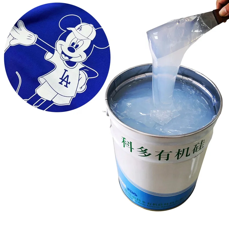 Made in China liquid silicone ink for flocked fabric pattern silk print/heat transfer silicone