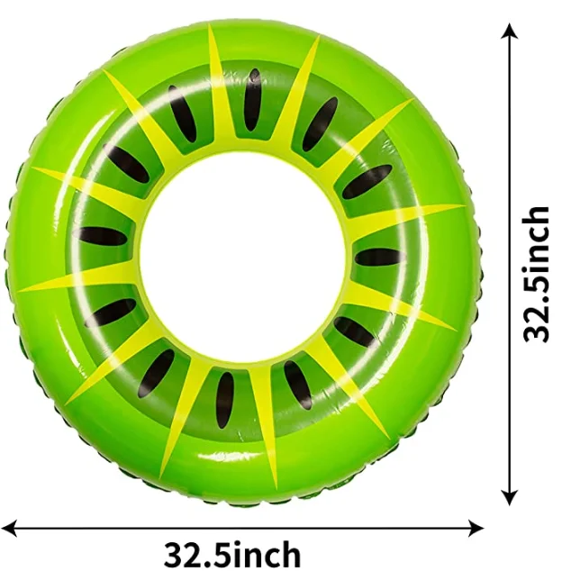 Summer Hot Sale Swimming Ring Tube PVC Colorful Inflatable Swim Ring For Pool Game