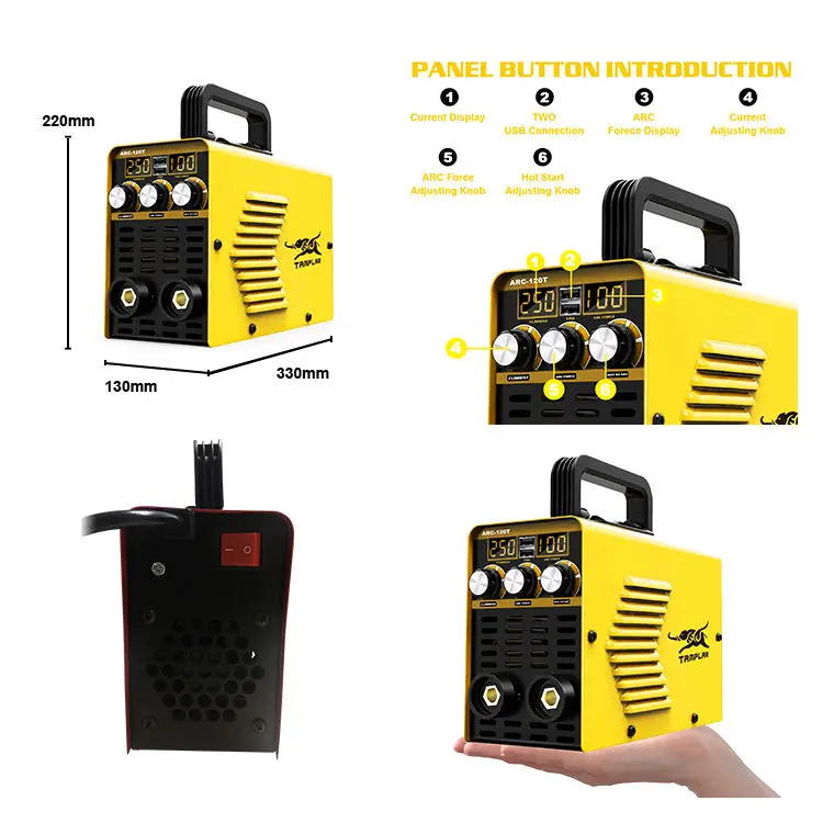 Igbt Inverter 120A Mma Stick Welder Ac 220V Arc Welding Machine