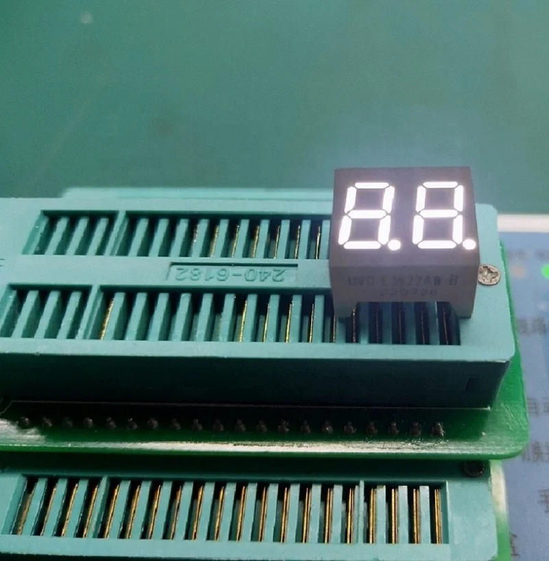 smd seven segment display showing 7 segment display 0.32 inch 2 digit led digital tube