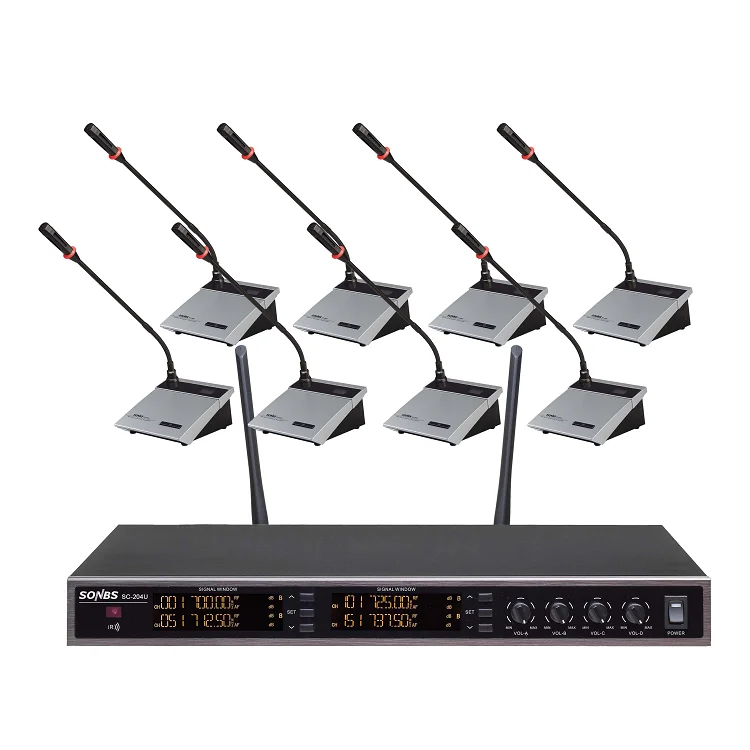 Wireless microphone conference desktop microphone system wireless microphone system uhf