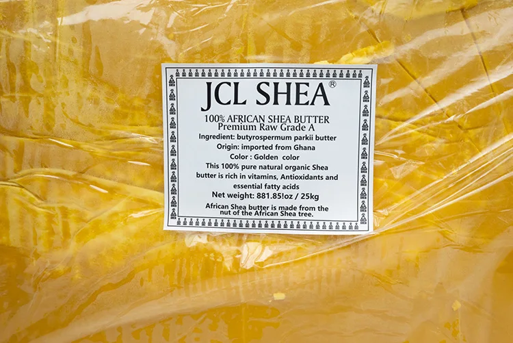Hot Sale Organic Food Grade Shea Butter  Golden Color 25kg Raw Shea Butter For Skin