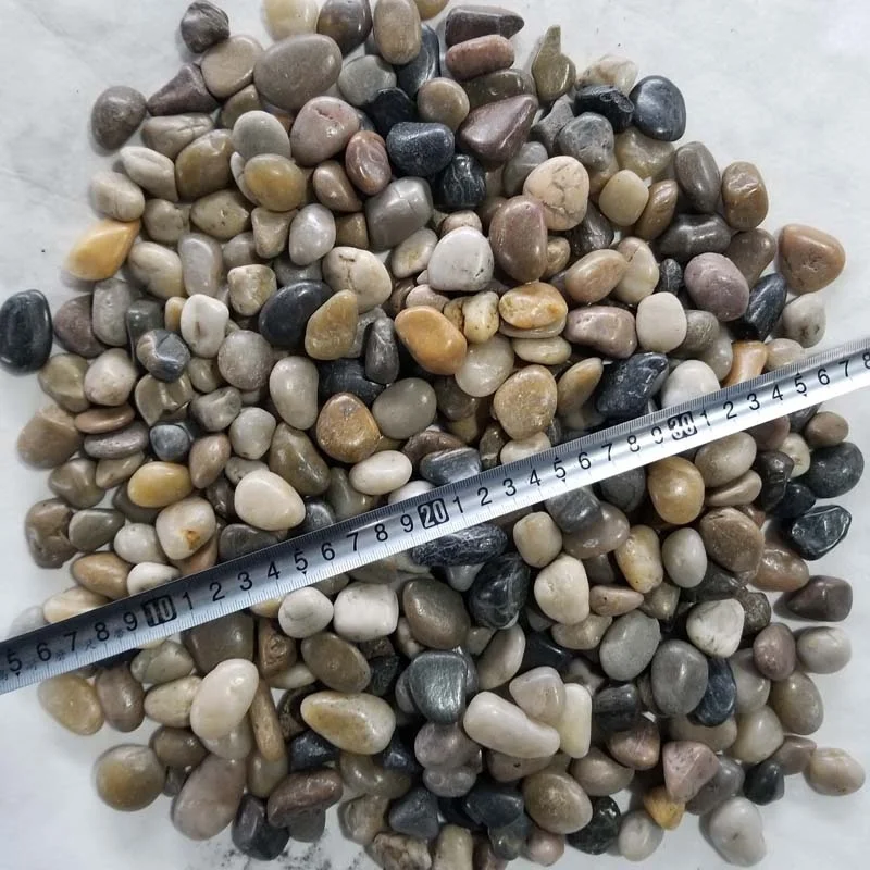 Mixed Color River Pebbles for Landscaping