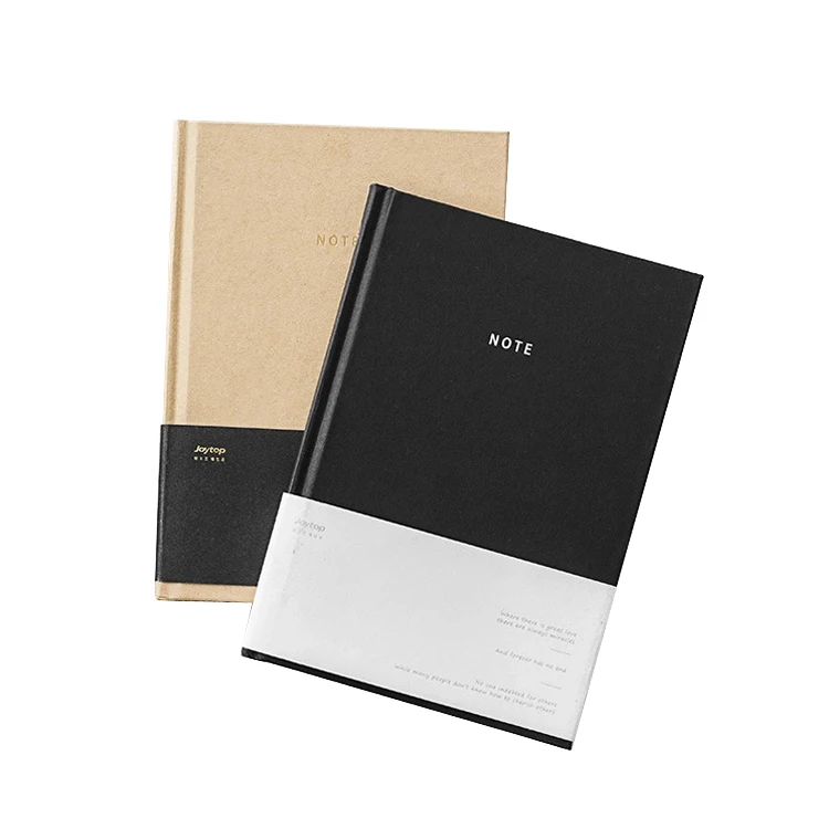 Wholesale cheap Writing Paper Stationery Kraft Paper blank hard cover Notebook A5
