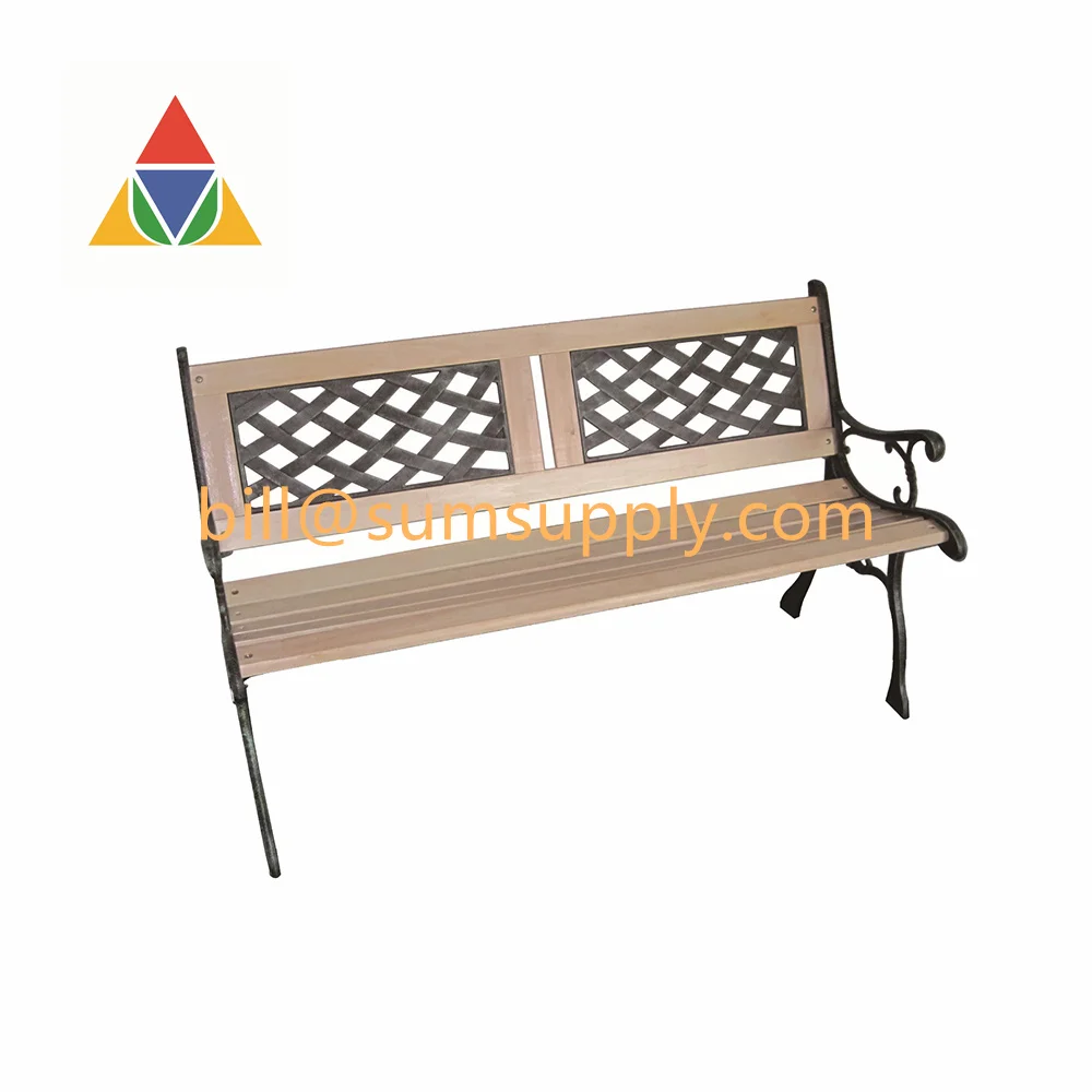 
Weather-Resistant Garden Bench with cast iron park bench legs 
