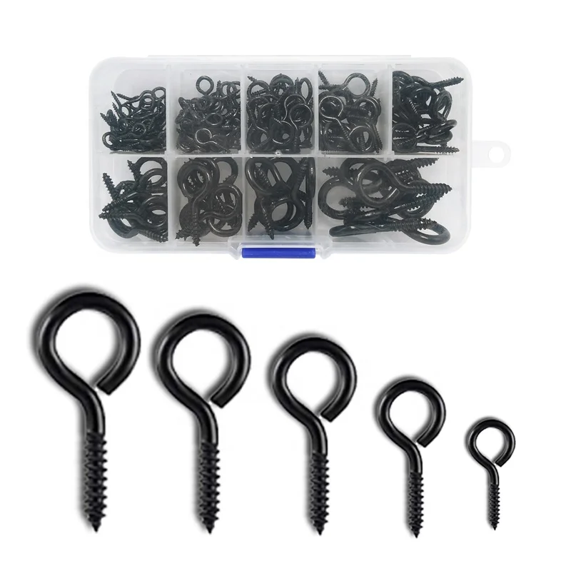 China Manufacturer black screw drywall collated screws eye screws for metalscrews
