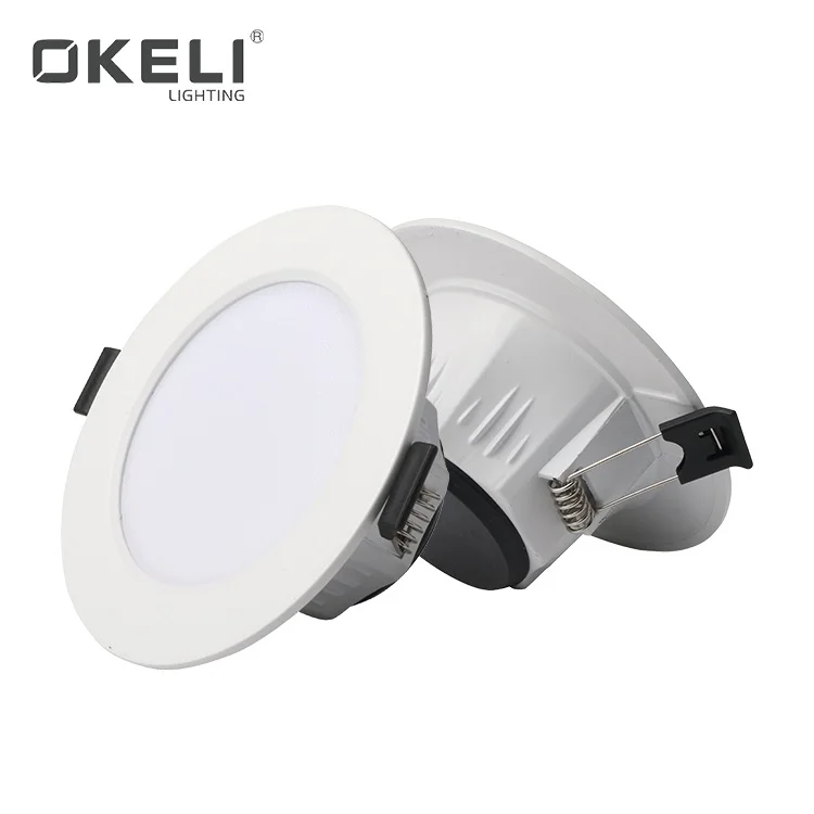 
OKELI Hot Selling High lumen 5W 7W 9W 12W 15W IP20 AC165V 265V Die Casting Aluminum Led Down Light 