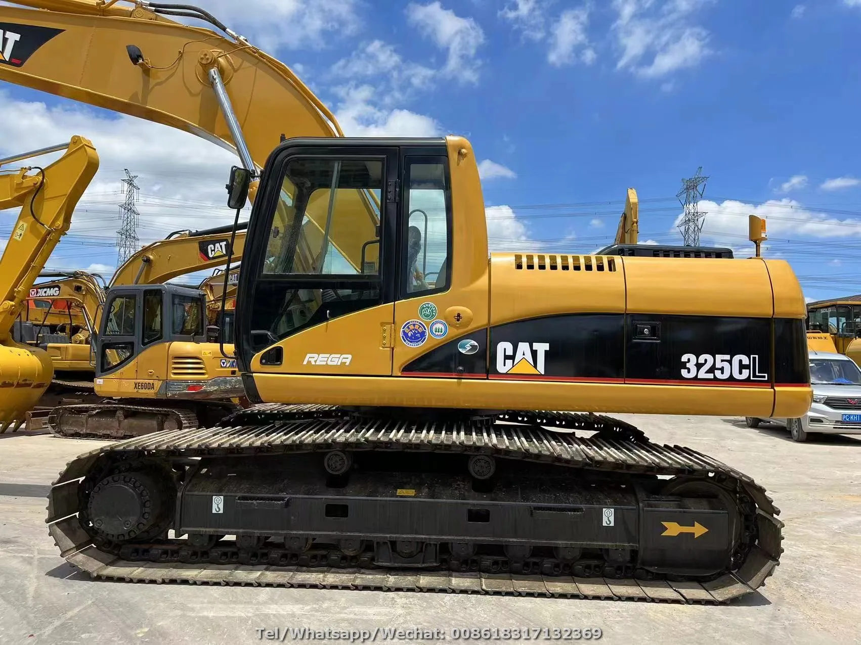 Гидравлический экскаватор Caterpillar 325CL 25 тонн б/у Cat 320C 320CL гусеничный по низкой цене