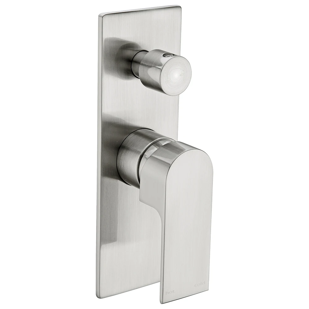 Robinet Switch Wall-mounted Inwall Concealed Bathroom Faucet Shower Mixer with Diverter YSW Brass Stainless Steel Contemporary