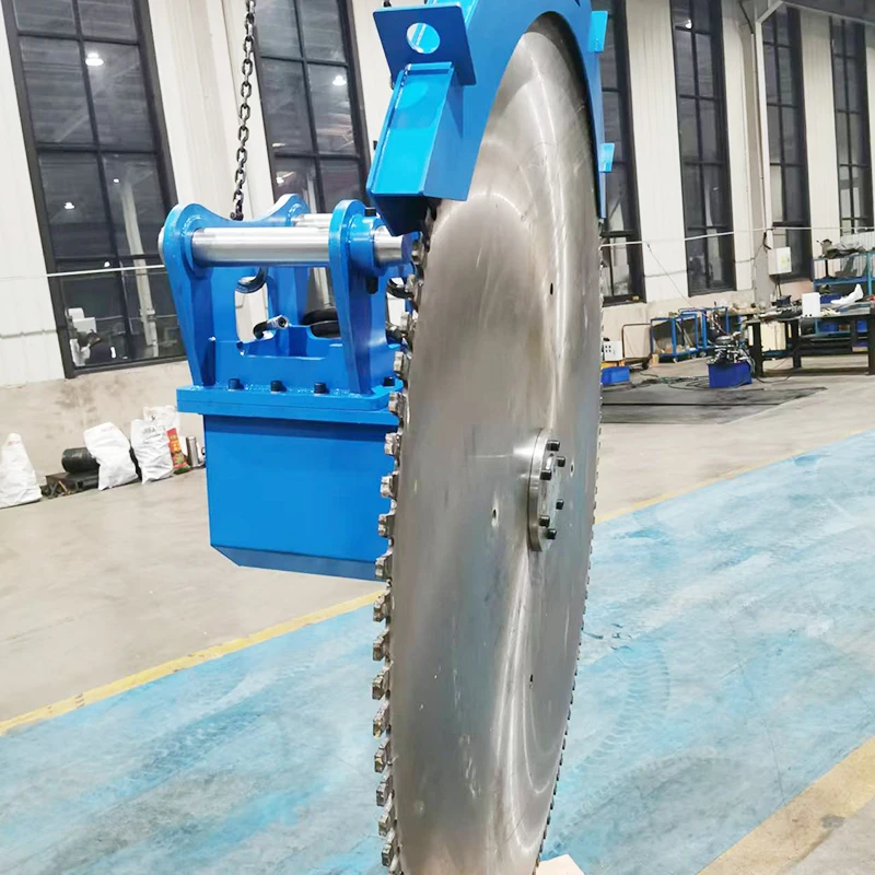 Excavator rock Cutting Machine with Diamond Saw Blade