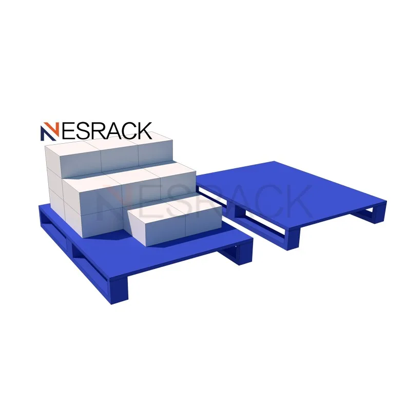 High Quality Entry euro metal pallet manufacturers 4 way iron power coat teel pallet