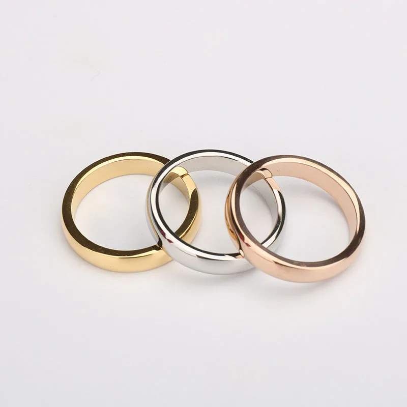 Simple Style Stainless Steel Fashion Ring Accessories Women Jewellery