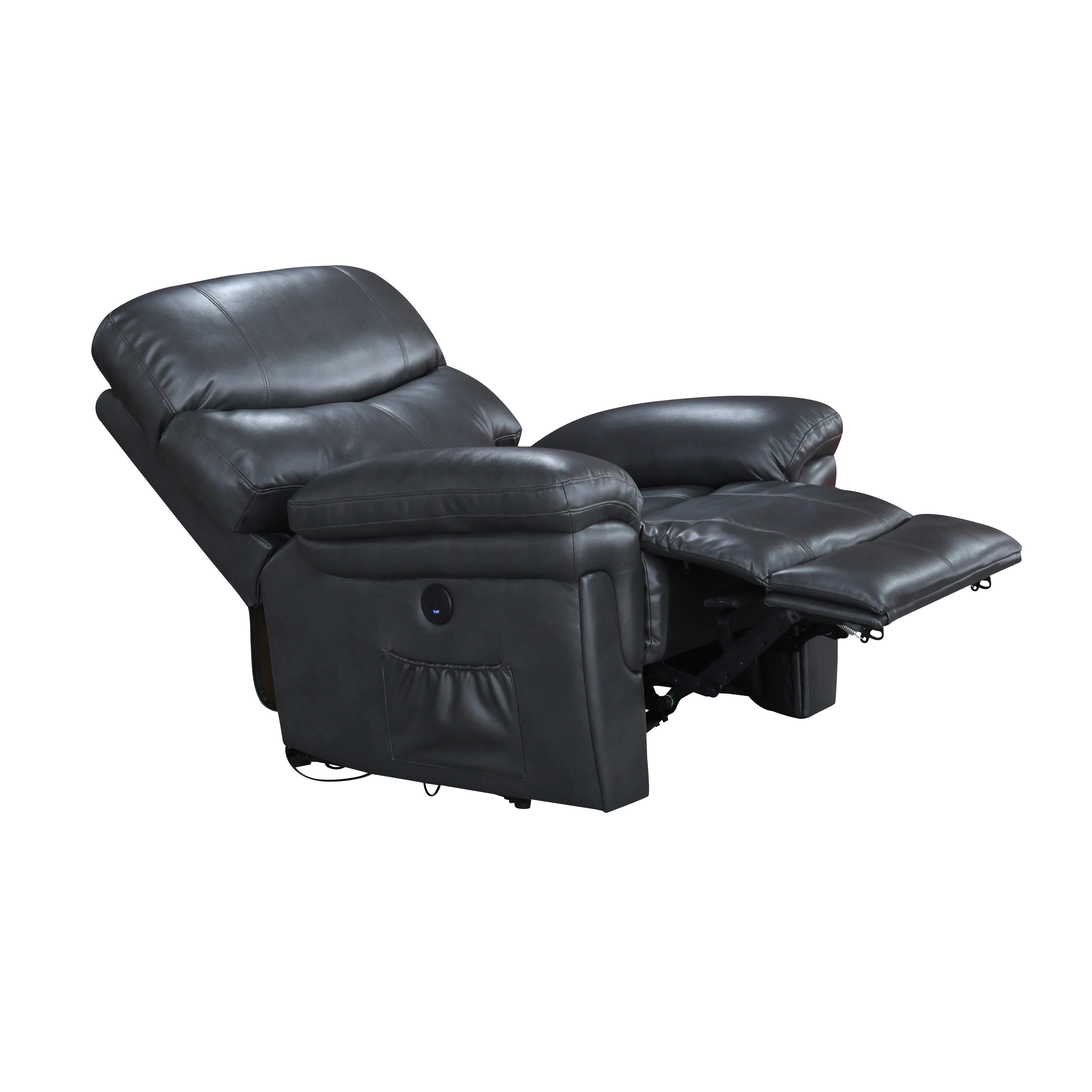 MEIMIN Manual Recliner Sofa Chair Reclinable With Massage And Heat Function For Living Room Air Leather Reclining sofa