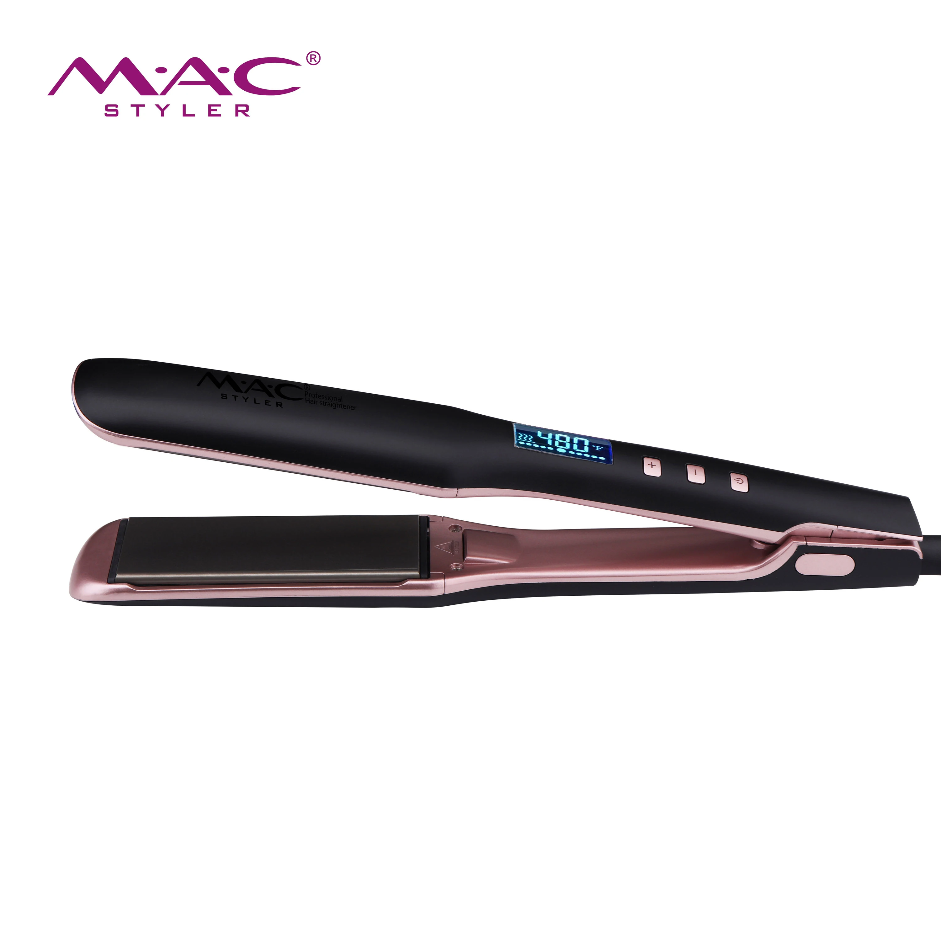 480F оптовая продажа новый титановый выпрямитель для волос Planchas De Cabello профессиональный жидкокристаллический утюжок